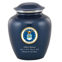 Military Series - United States Air Force Elite Grace Cremation Urn, Blue - IUMI140