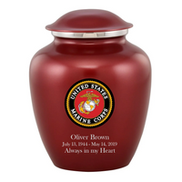 Military Series - United States Marines Elite Grace Cremation Urn, Red - IUMI141