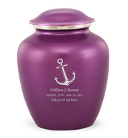 Custom Engraved Amethyst Elite Grace Cremation Urn - IUGR500