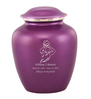 Custom Engraved Amethyst Elite Grace Cremation Urn - IUGR500