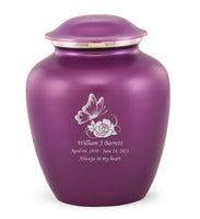 Custom Engraved Amethyst Elite Grace Cremation Urn - IUGR500