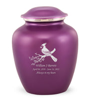 Custom Engraved Amethyst Elite Grace Cremation Urn - IUGR500