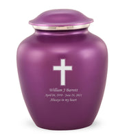 Custom Engraved Amethyst Elite Grace Cremation Urn - IUGR500