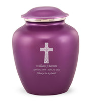 Custom Engraved Amethyst Elite Grace Cremation Urn - IUGR500