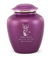 Custom Engraved Amethyst Elite Grace Cremation Urn - IUGR500
