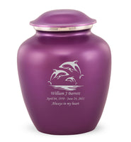 Custom Engraved Amethyst Elite Grace Cremation Urn - IUGR500