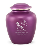 Custom Engraved Amethyst Elite Grace Cremation Urn - IUGR500