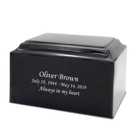 Black Granite Marble Urn - IUCM700