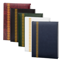 Value Series Filigree Memorial Guest Book-6 Ring-STVL104-Black