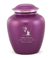 Custom Engraved Amethyst Elite Grace Cremation Urn - IUGR500