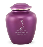 Custom Engraved Amethyst Elite Grace Cremation Urn - IUGR500