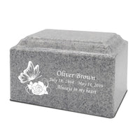 Granite Gray Grace Cultured Granite Urn - IUCM701