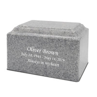 Granite Gray Grace Cultured Granite Urn - IUCM701