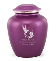 Custom Engraved Amethyst Elite Grace Cremation Urn - IUGR500