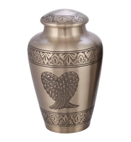 Classic Athens Pewter with Design Cremation Urn