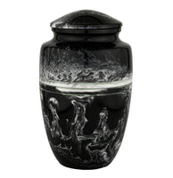 Classico Black & White Cultured Marble Urn - IUCM610
