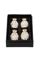 Set of 4 Elite Mother of Pearl Brass Cremation Keepsakes - IUET116-KS4