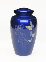 Exquisite Series - Mother of Pearl Butterflies on Blue - IUME100