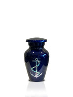 Exquisite Series - Mother of Pearl Anchor on Blue - IUME102