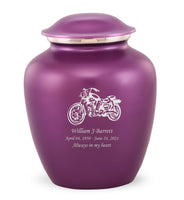 Custom Engraved Amethyst Elite Grace Cremation Urn - IUGR500