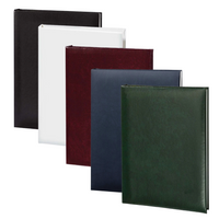 Value Series Plain Memorial Guest Book-6 Ring-STVL100-Burgundy