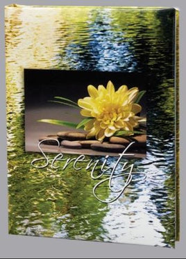Serenity Funeral Guest Book - 6 Ring - ST8500-BK