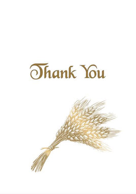 Grace Series Wheat Harvest Acknowledgement Card- STGR103-AK