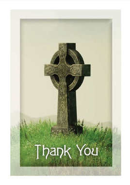 Grace Series Celtic Cross Acknowledgement Card- STGR107-AK