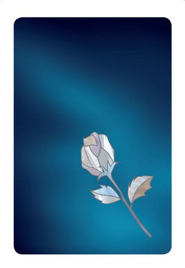 Grace Series Blue Pearl Rose Acknowledgement Card- STGR111-AK