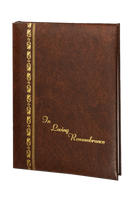 Royal Series Memorial Guest Book - 6 Ring - ST747-Brown