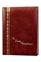 Royal Series Memorial Guest Book - 6 Ring - ST745-Burgundy
