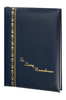 Royal Series Memorial Guest Book - 6 Ring - ST729-Blue