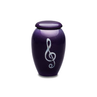 Mother of Pearl Treble Clef on Purple - IUMOP121