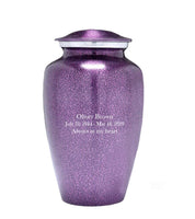 Modest Series - Purple Droplet Cremation Urn - IUAL143