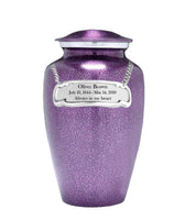 Modest Series - Purple Droplet Cremation Urn - IUAL143