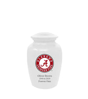 Fan Series - University of Alabama Crimson Tide White Memorial Cremation Urn - IUALB100