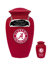 Fan Series - University of Alabama Crimson Tide Red Memorial Cremation Urn - IUALB101