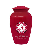 Fan Series - University of Alabama Crimson Tide Red Memorial Cremation Urn - IUALB101