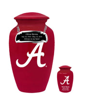 Fan Series - University of Alabama Crimson Tide Red Memorial Cremation Urn - IUALB103