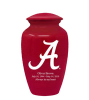 Fan Series - University of Alabama Crimson Tide Red Memorial Cremation Urn - IUALB103
