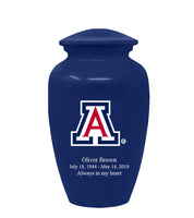Fan Series - University of Arizona Wildcats Blue Memorial Cremation Urn - IUARZ100