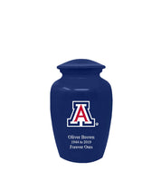 Fan Series - University of Arizona Wildcats Blue Memorial Cremation Urn - IUARZ100