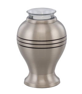 Classic Pewter Tealight Cremation Urn - IUCL101-TL