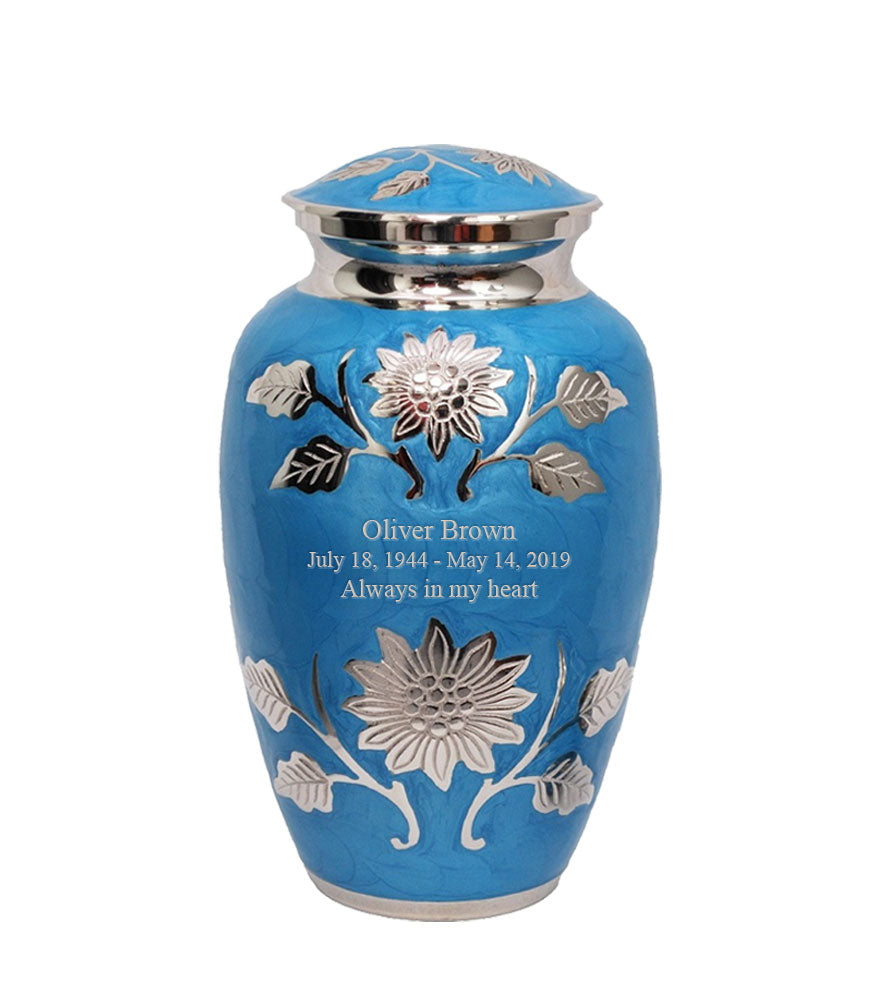 Bouquet Series Blue Sunflower Cremation Urn IUCL135 Infinityurns