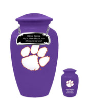 Fan Series - Clemson University Tigers Purple Memorial Cremation Urn - IUCLM101