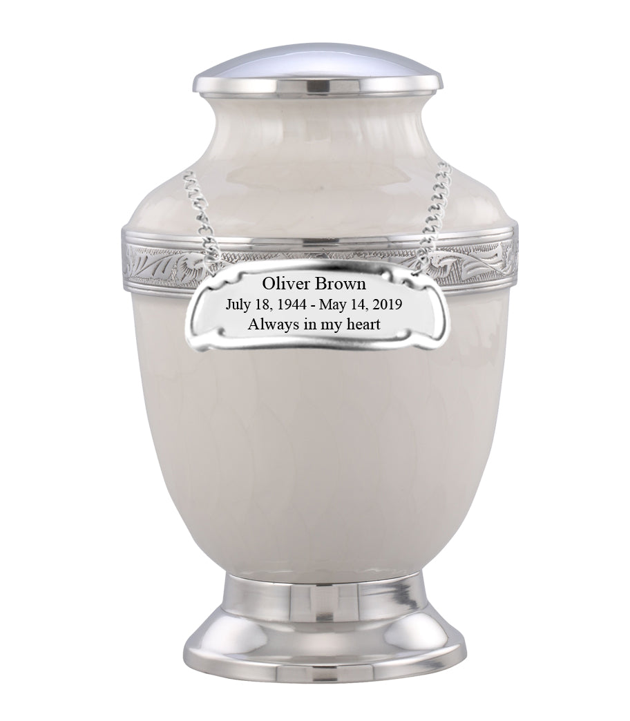 Virile Banded Ivory Cremation Urn IUET145 Infinityurns