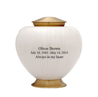 Baroque Pearl Cremation Urn - IUFH107