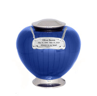 Baroque Blue Cremation Urn - IUFH112
