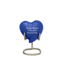 Baroque Blue Cremation Urn - IUFH112