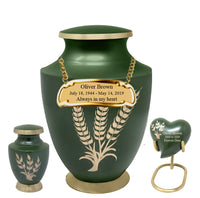 Solace Series - Wheat Fond Cremation Urn - IUFH139
